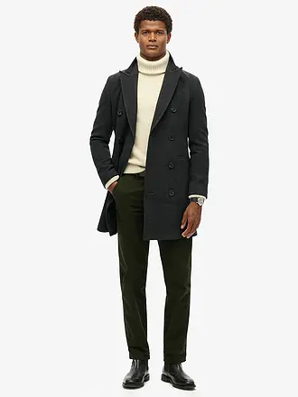 SUPERDRY | Abrigo de lana | schwarz